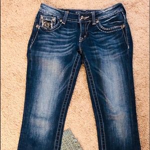 Miss Me Skinny Jeans/Long Capri Pants